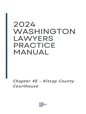 cover image of 2024-25 Washington Lawyers Practice Manual Chapter 4E